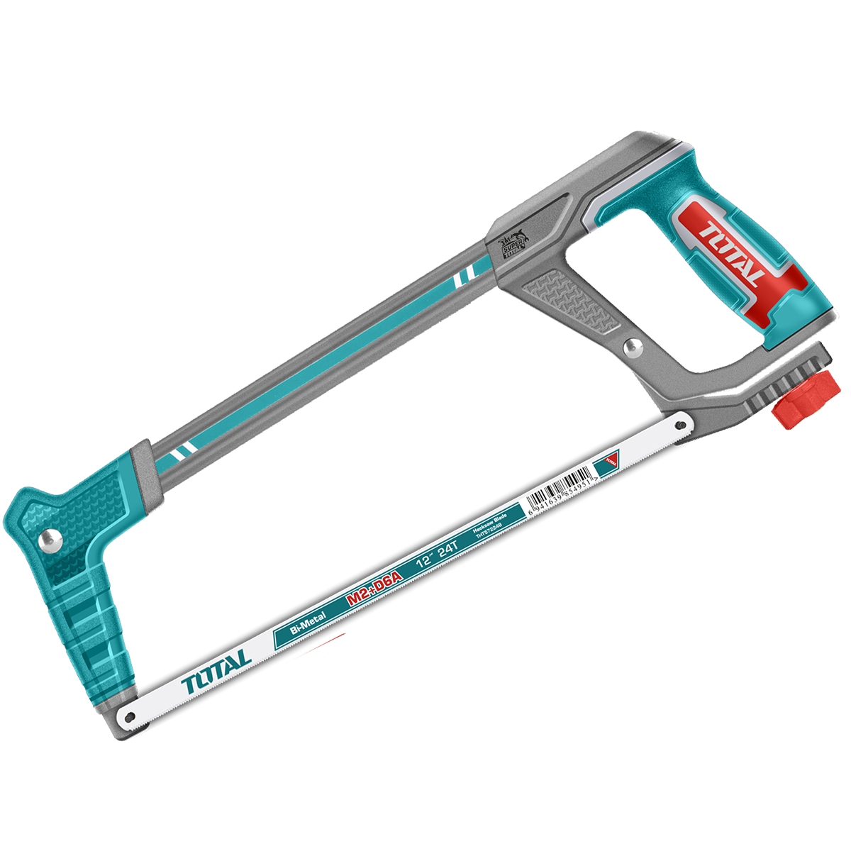 Fierastrau cu cadru metalic TOTAL Industrial 300 mm (12”), lama bimetalica 24 TPI, unghi reglabil 45° / 90°