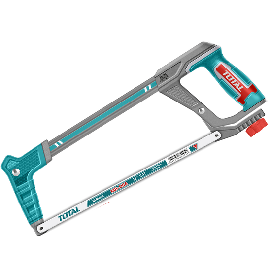Fierastrau cu cadru metalic TOTAL Industrial 300 mm (12”), lama bimetalica 24 TPI, unghi reglabil 45° / 90°