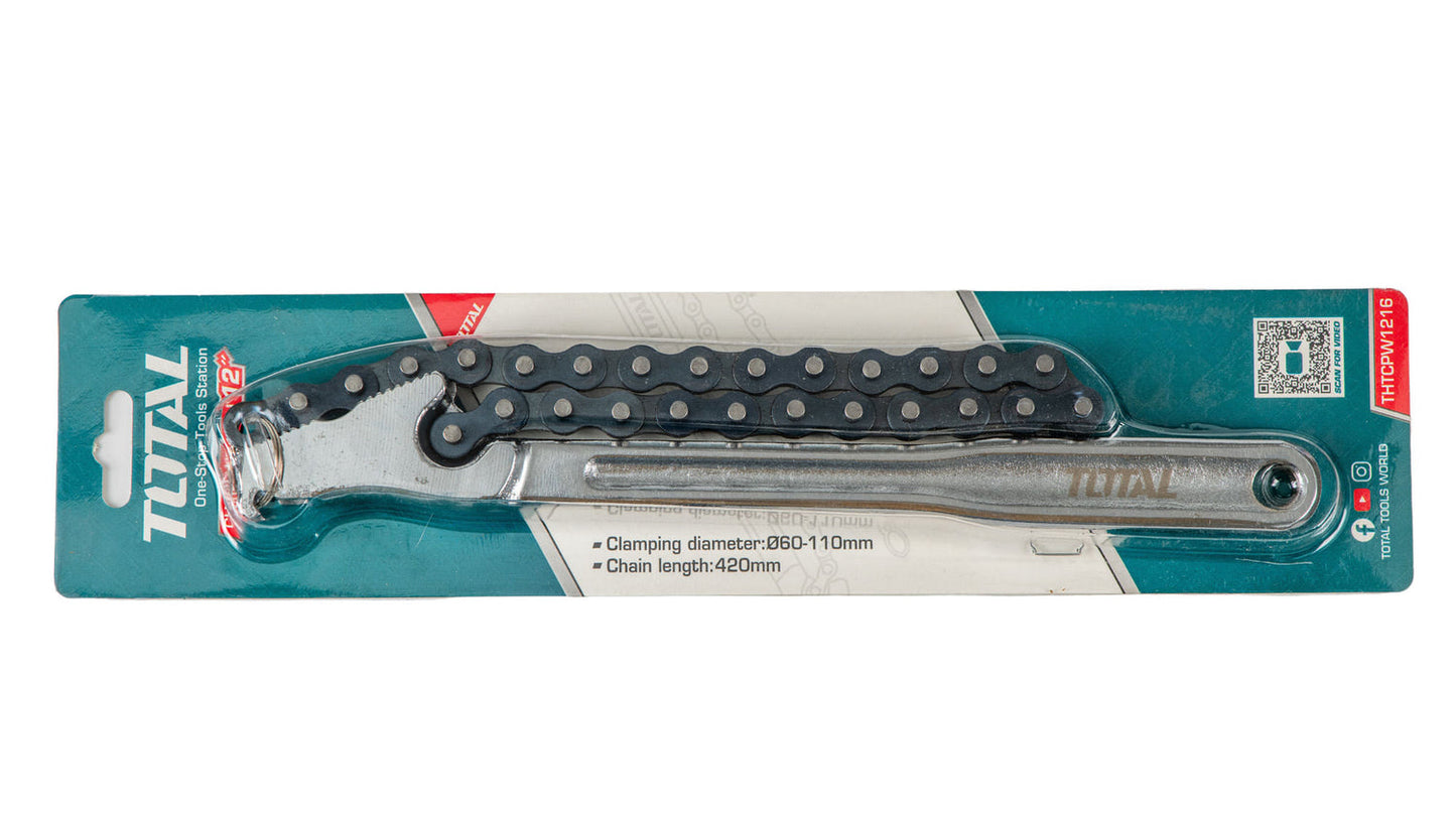 Cheie cu lant TOTAL 12 inch 60-110mm lungime 420mm