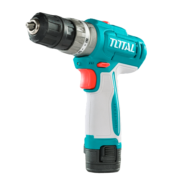 Masina de gaurit cu percutie TOTAL 12V, 20 Nm, 2 trepte viteza, 2 baterii 1.5Ah, fara incarcator