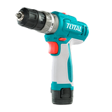 Masina de gaurit cu percutie TOTAL 12V, 20 Nm, 2 trepte viteza, 2 baterii 1.5Ah, fara incarcator