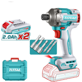 Masina de insurubat cu impact TOTAL 20V, 285 Nm, Li-Ion 2.0Ah (include 2 acumulatori si incarcator)