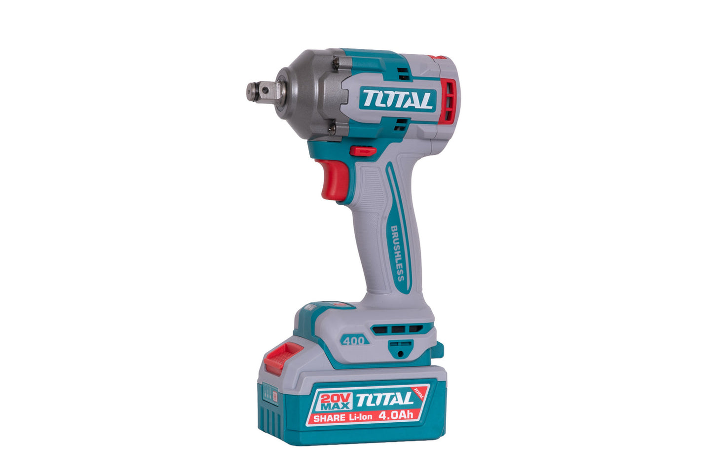 Kit Combo TOTAL 20V cu 9 unelte Brushless, 2 baterii 4Ah, incarcator si accesorii, geanta textila