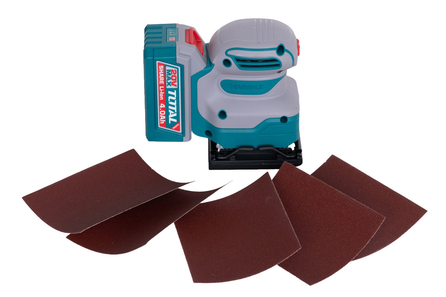 Kit Combo TOTAL 20V cu 9 unelte Brushless, 2 baterii 4Ah, incarcator si accesorii, geanta textila