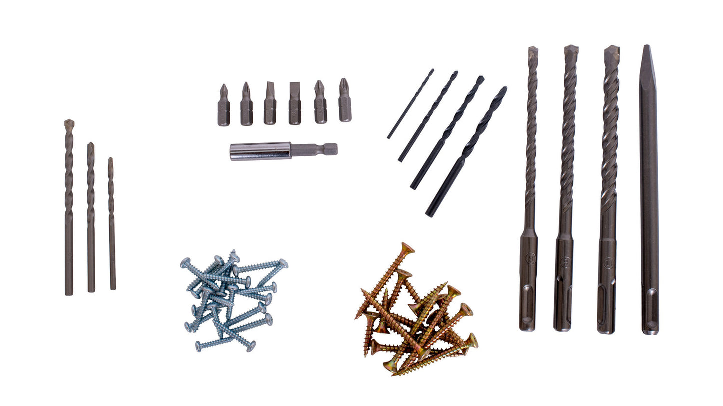 Kit Combo TOTAL 20V cu 9 unelte Brushless, 2 baterii 4Ah, incarcator si accesorii, geanta textila
