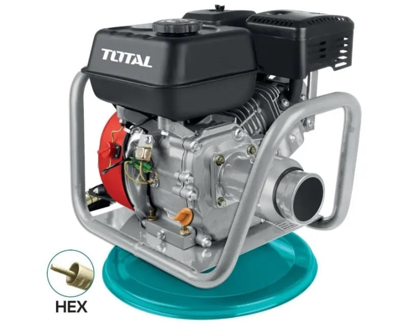 Vibrator de beton pe benzina PROFESIONAL TOTAL, 4800W, prindere HEX