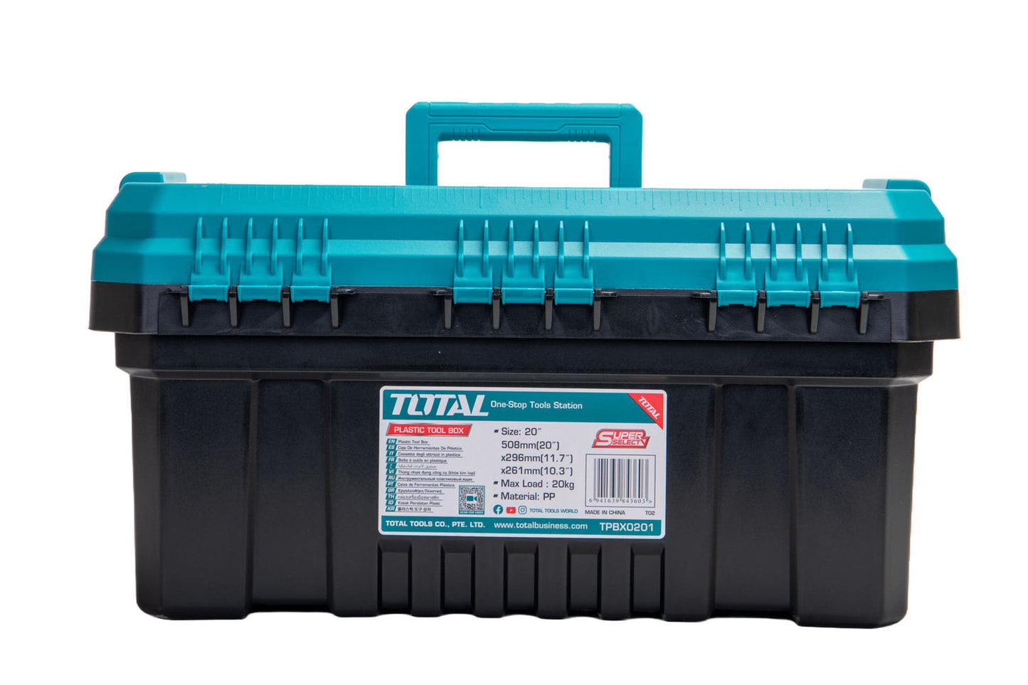 Cutie scule TOTAL 508x296x261mm, plastic PP, 20", capacitate 20kg