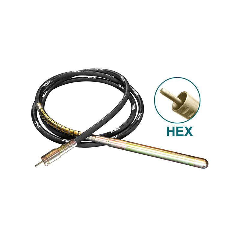 Lance vibratoare TOTAL, 38mm, 580mm, 6m, prindere HEX
