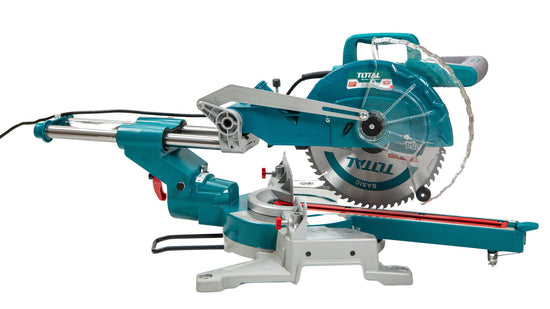Fierastrau circular stationar TOTAL 1800W 255mm cu sanie glisare 5300RPM