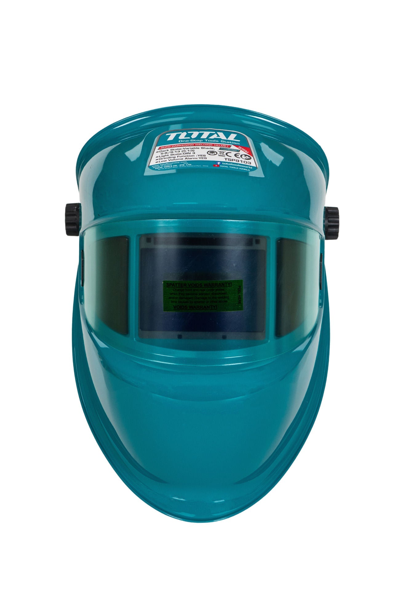 Masca sudura automata TOTAL Industrial DIN 9-13 vizor 98x43mm clasa 1/2/1/3