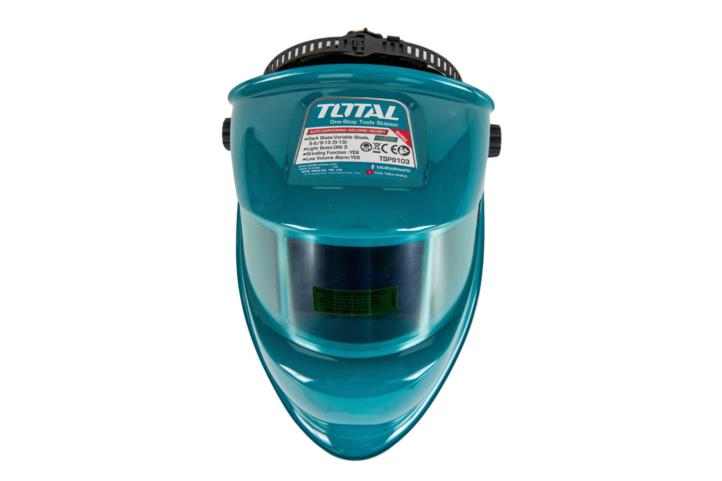 Masca sudura automata TOTAL Industrial DIN 9-13 vizor 98x43mm clasa 1/2/1/3