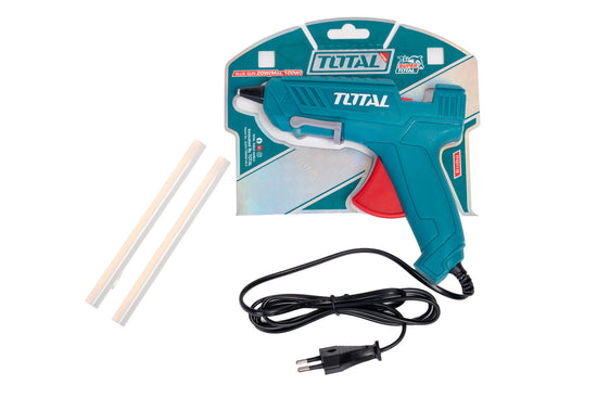 Pistol de lipit TOTAL 100W pentru lipire la cald cu batoane siliconice