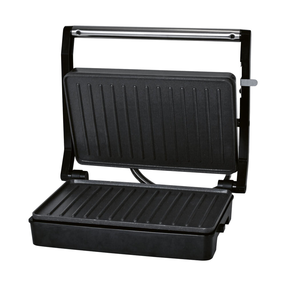 Mini grill electric HG KG 01, 800–1000W, antiaderent, compact, cu protectie supraincalzire