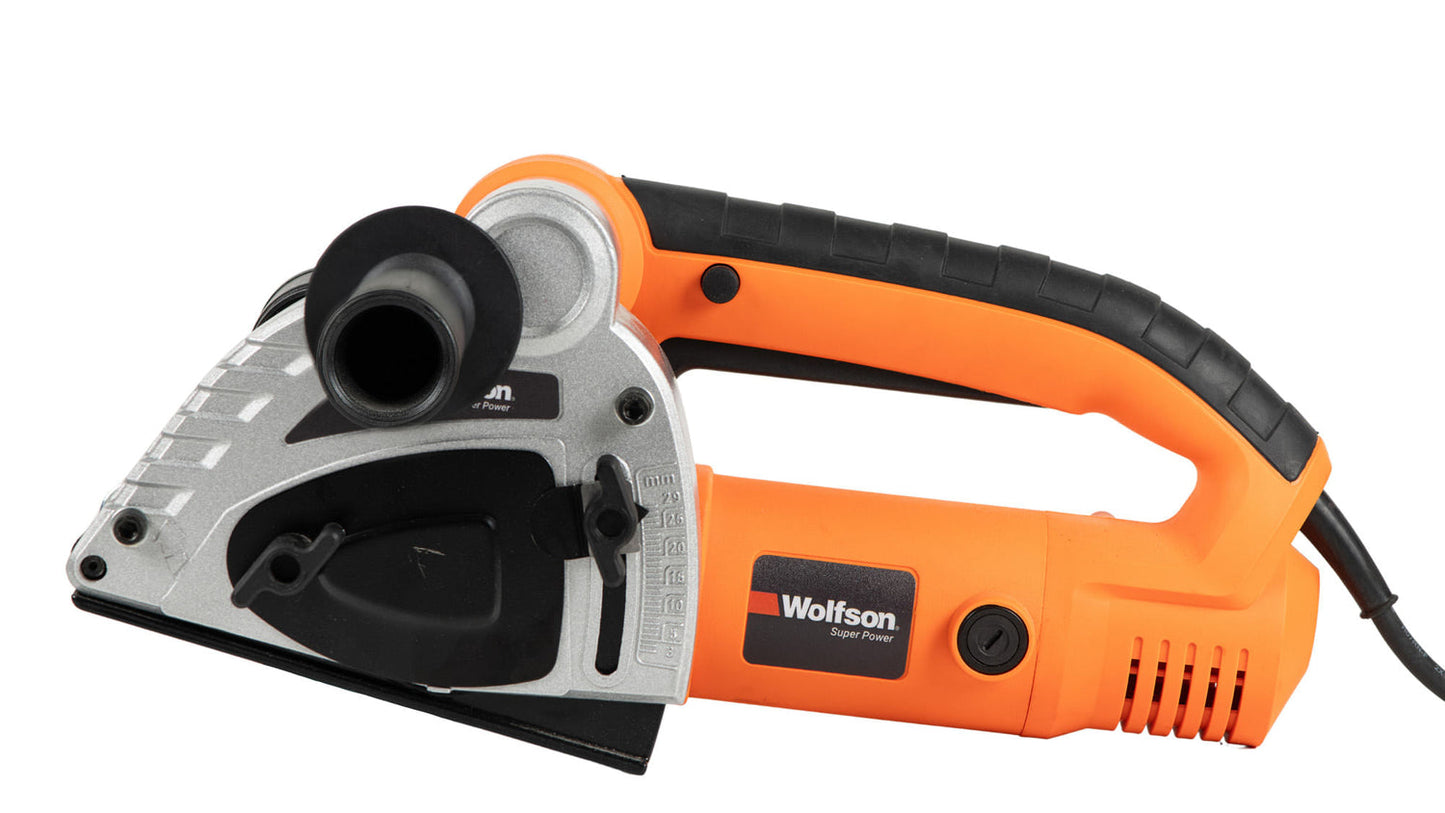 Masina profesionala de taiat caneluri Wolfson 1500W, disc 125 mm, adancime reglabila