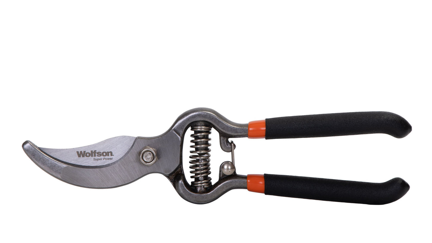 Foarfeca profesionala de vie Wolfson 8 inch, manere cauciuc