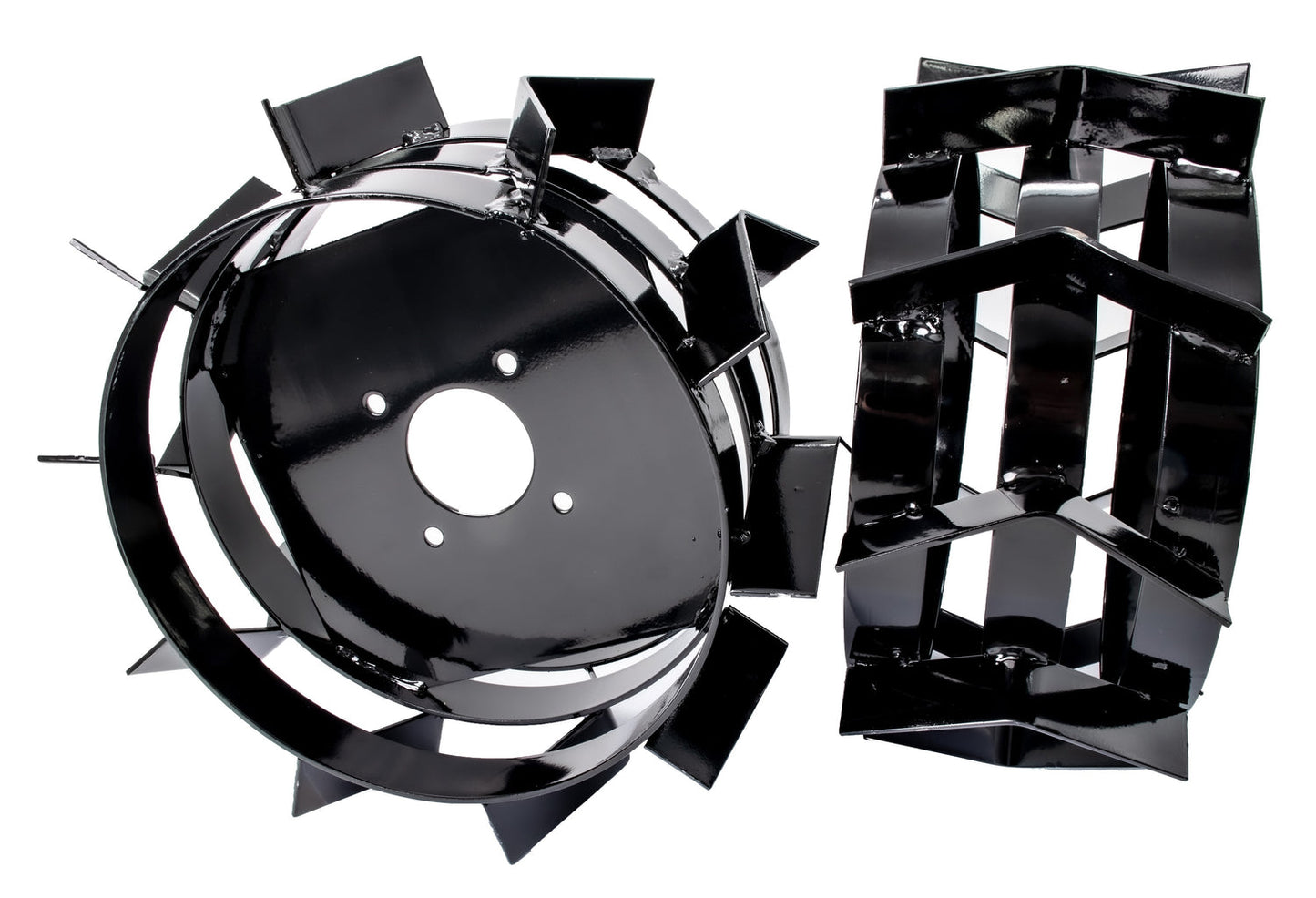 Roti metalice motocultor WOLFSON 5.00x12, tractiune sol dur