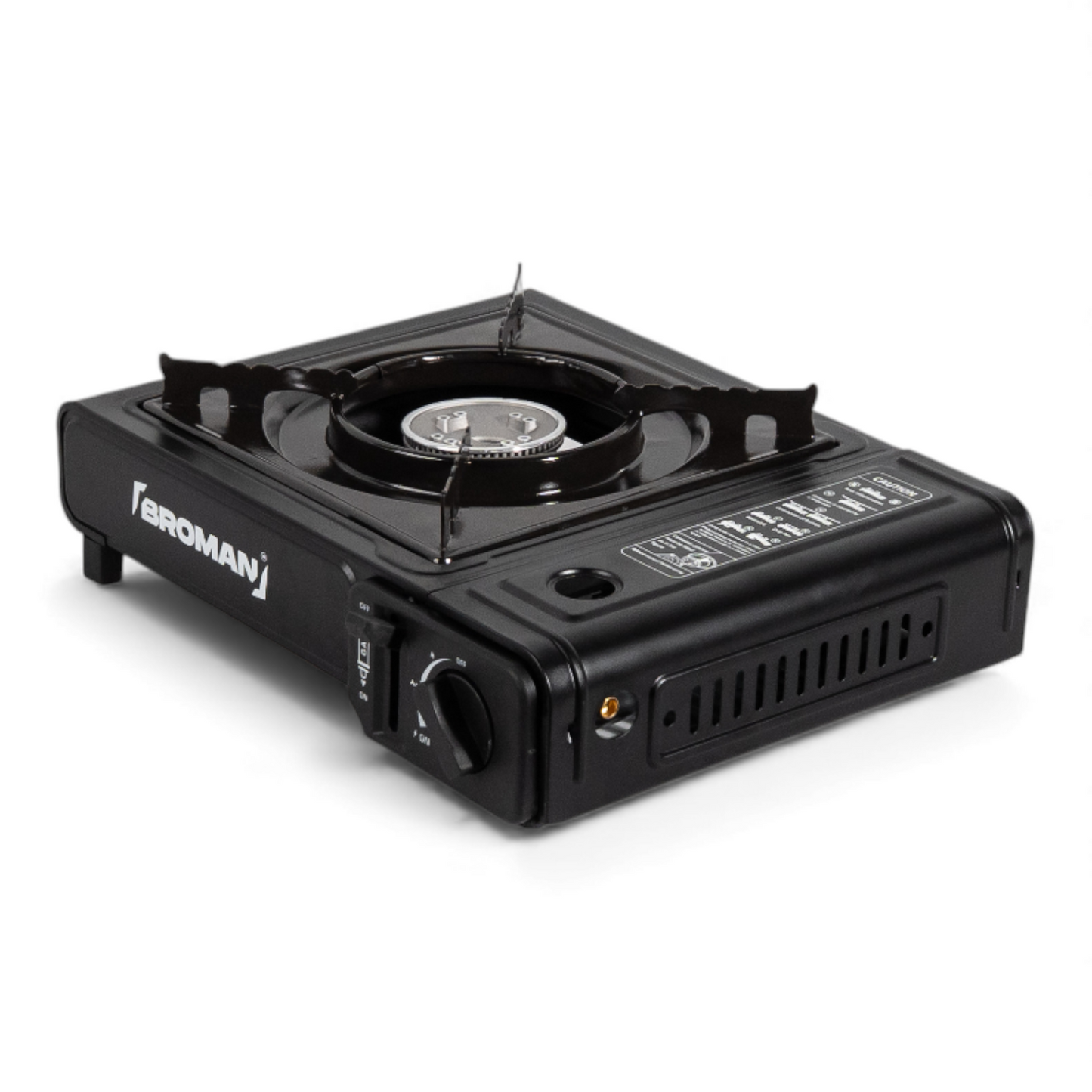 Aragaz camping portabil Broman, aprindere piezo, compact, ideal pentru exterior