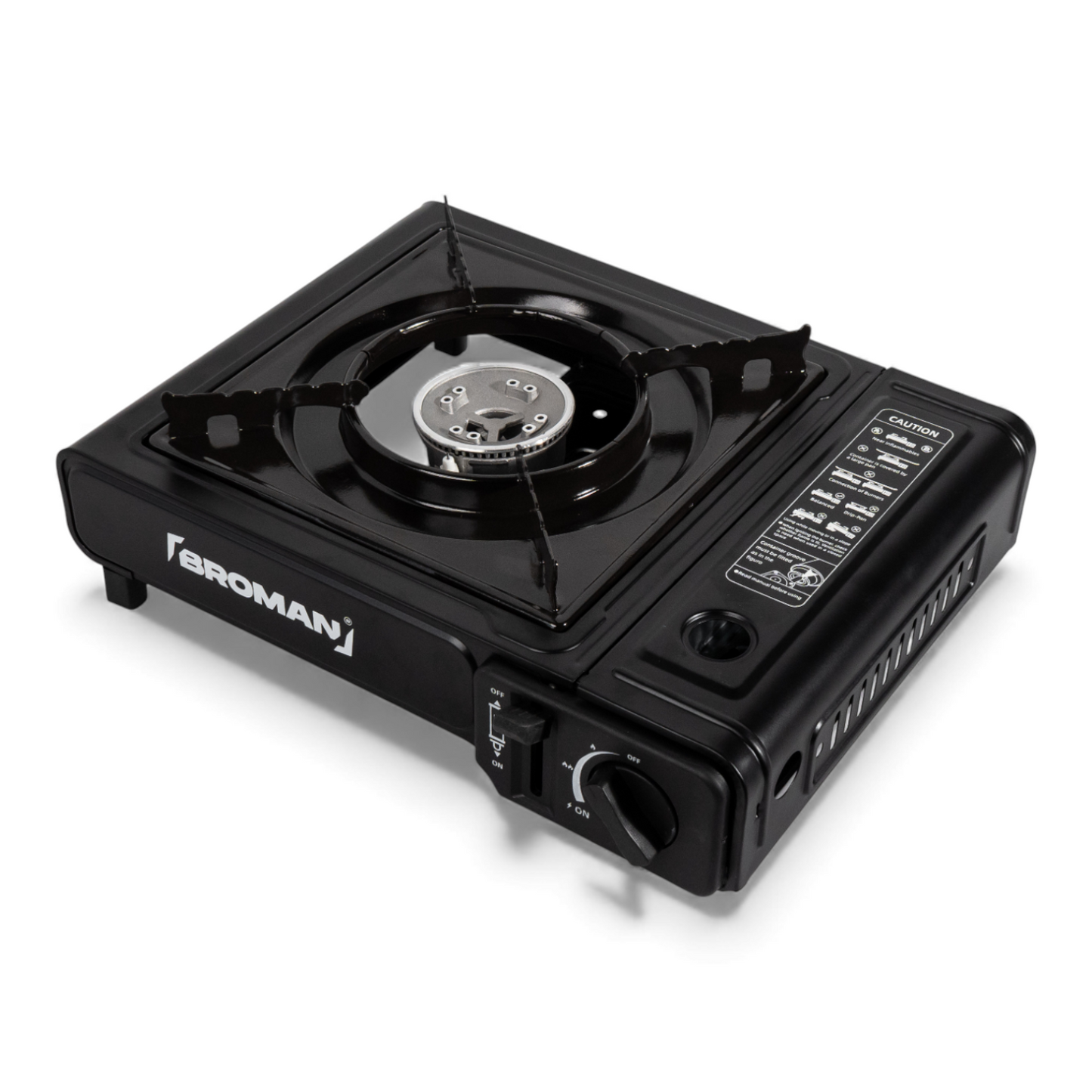 Aragaz camping portabil Broman, aprindere piezo, compact, ideal pentru exterior