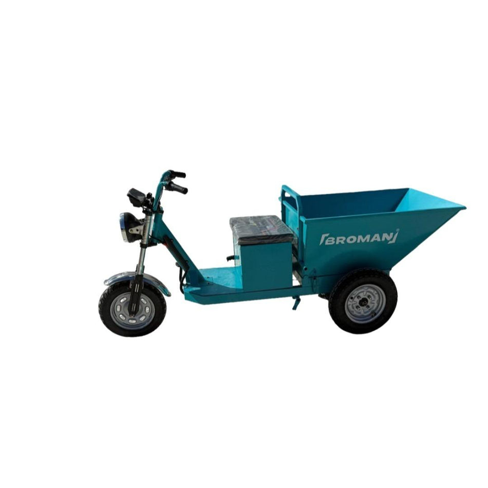 Triciclu electric Broman Mobility BRM02660, motor 800W, 48Ah, 40 km/h, autonomie 40 km, sarcina 300 kg
