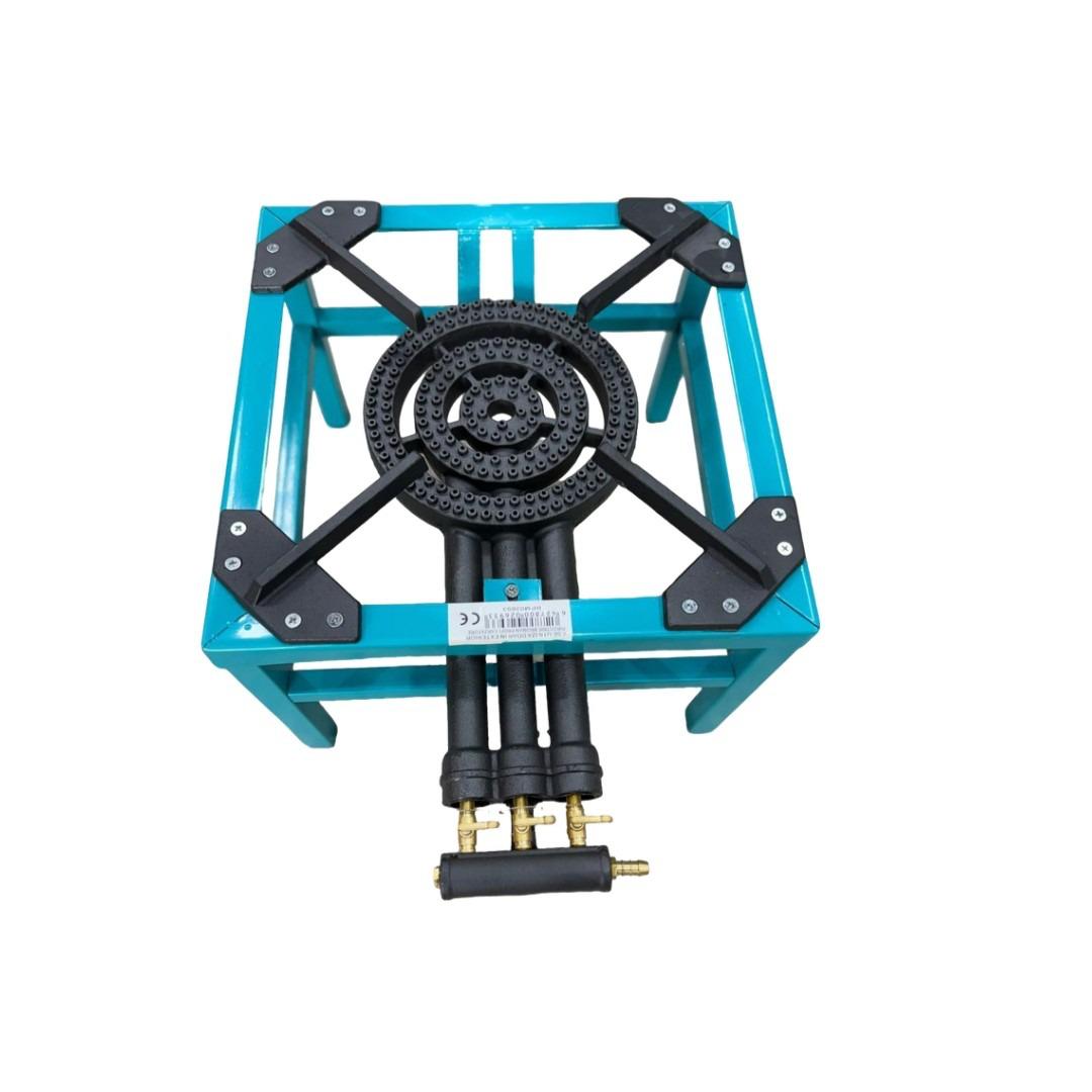 Arzator tip pirostrie BROMAN R03 fonta 3 focuri gaz butelie 12.2 kW