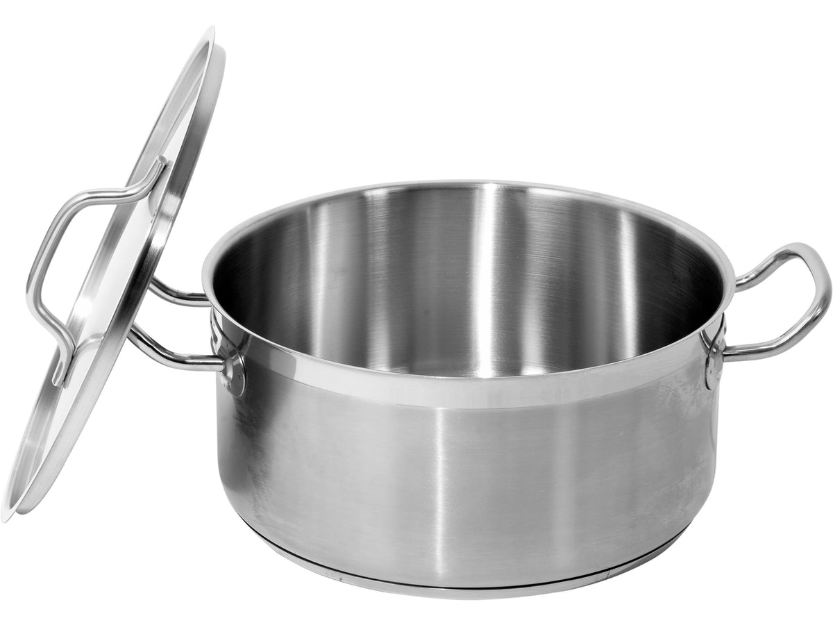 Oala Profesionala Inox cu Capac Yato YG-00042, 8L, 28x13 cm, Inductie - imagine produs 2