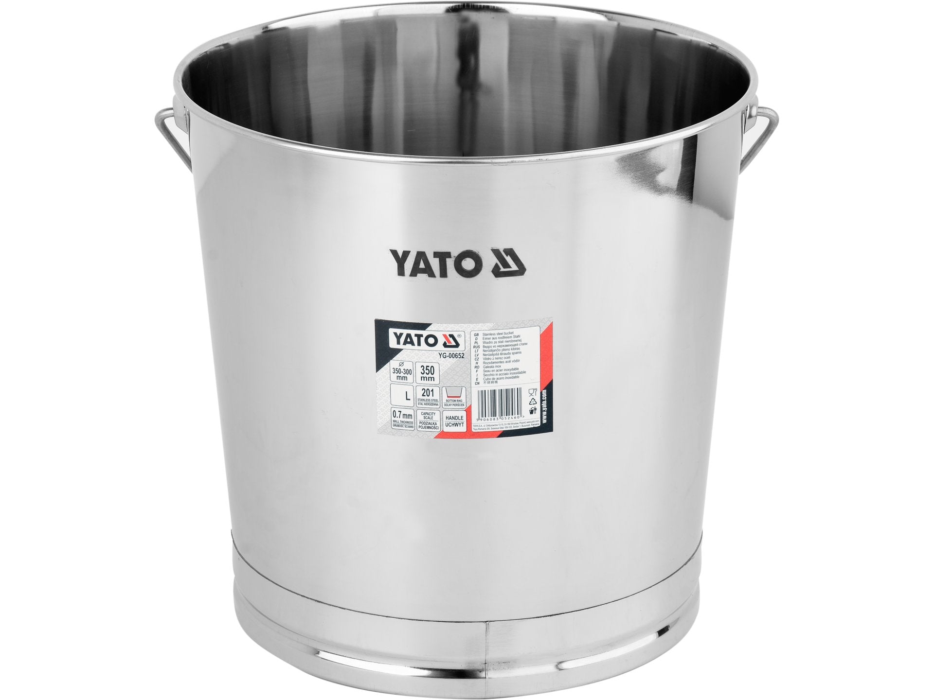 Galeata din otel inoxidabil, 30L Yato YG-00652 - imagine produs 1