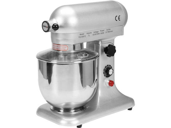 Mixer Planetar Profesional Yato YG-03012, 7L, 350W, 780 RPM, Inox - imagine produs 1
