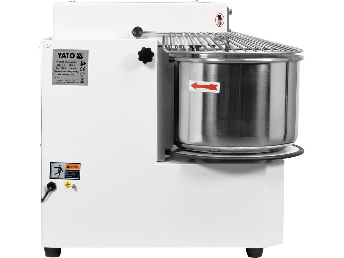 Malaxor Spiral Profesional Yato YG-03062, 30L, 1500W, Capacitate Aluat 22kg - imagine produs 3
