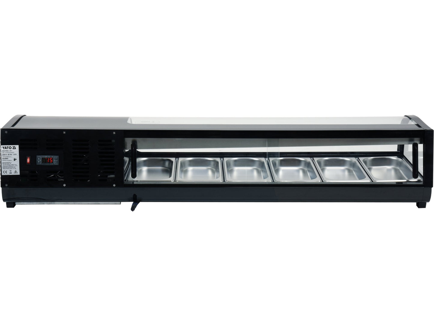 VITRINĂ FIRGORIFICĂ 6X1/3 GN, 153X42X26,5CM