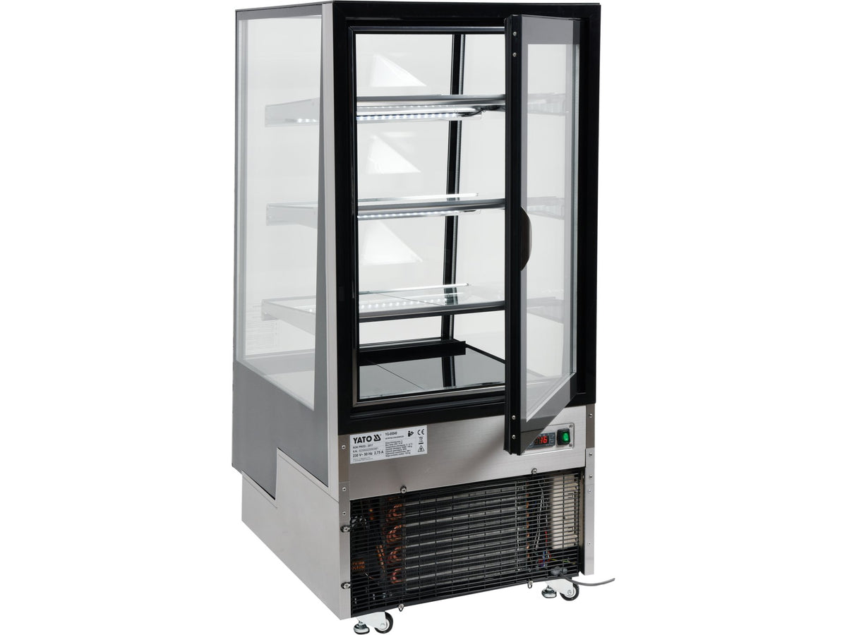 VITRINĂ FIRGORIFICĂ CU REFRIGERARE 350L - NEGRU