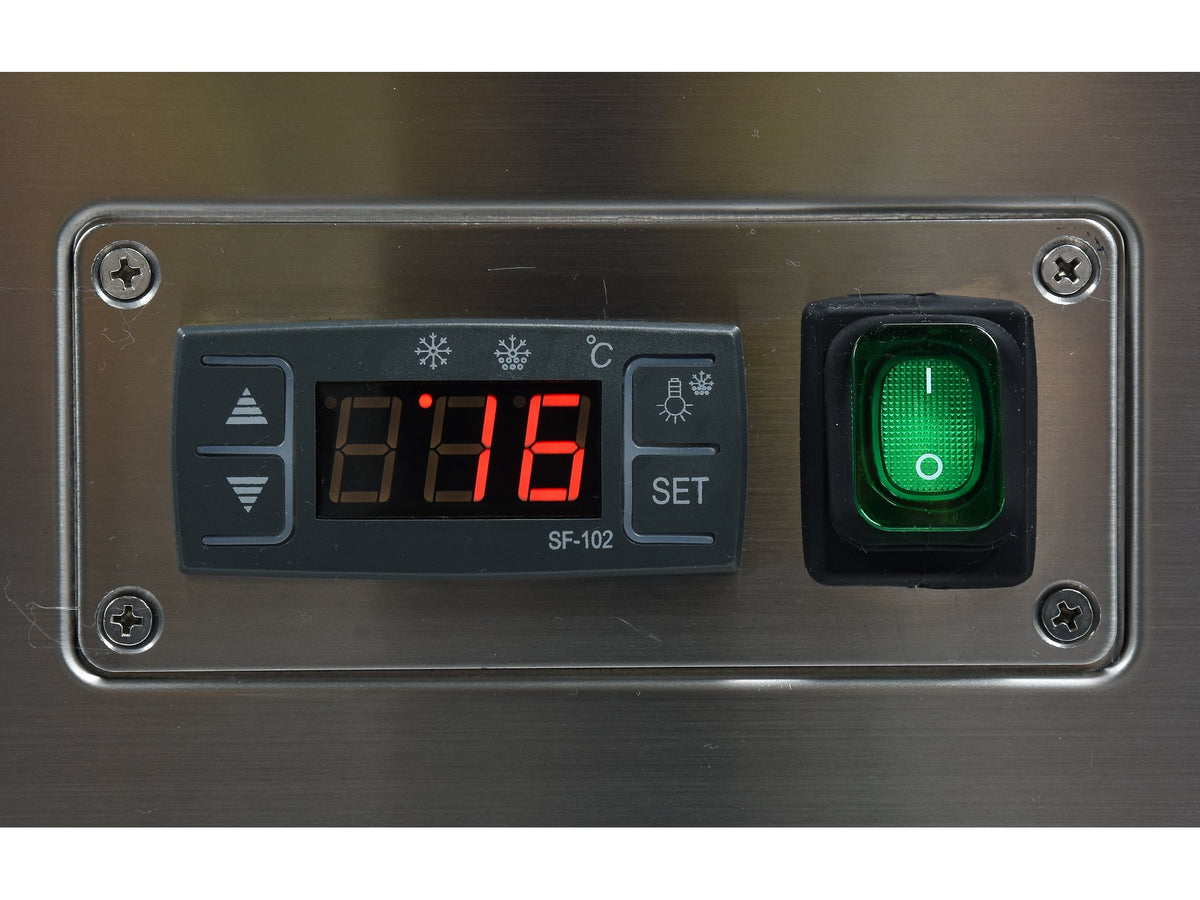 VITRINĂ FIRGORIFICĂ CU REFRIGERARE 350L - NEGRU