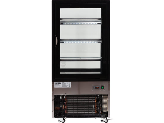 VITRINĂ FIRGORIFICĂ CU REFRIGERARE 350L - NEGRU
