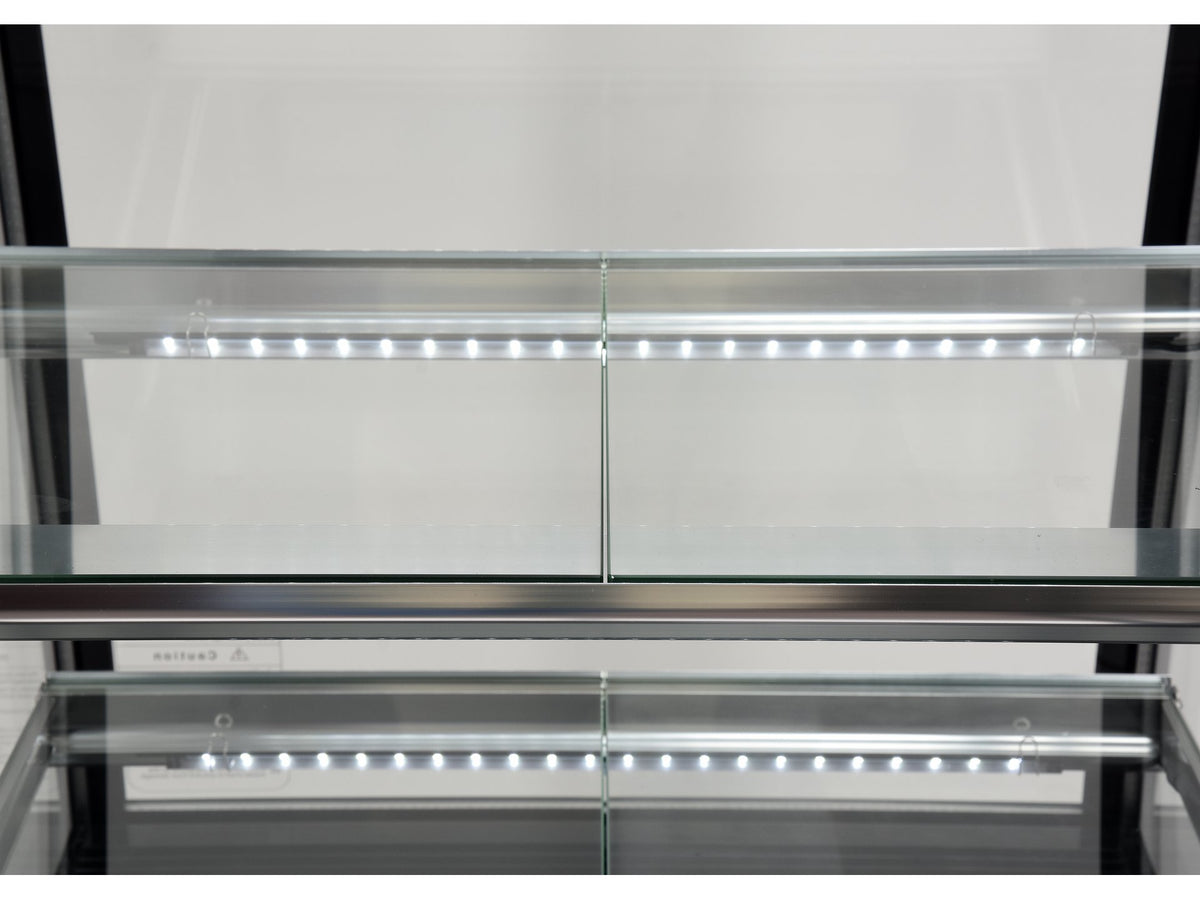 VITRINĂ FIRGORIFICĂ CU REFRIGERARE 350L - NEGRU