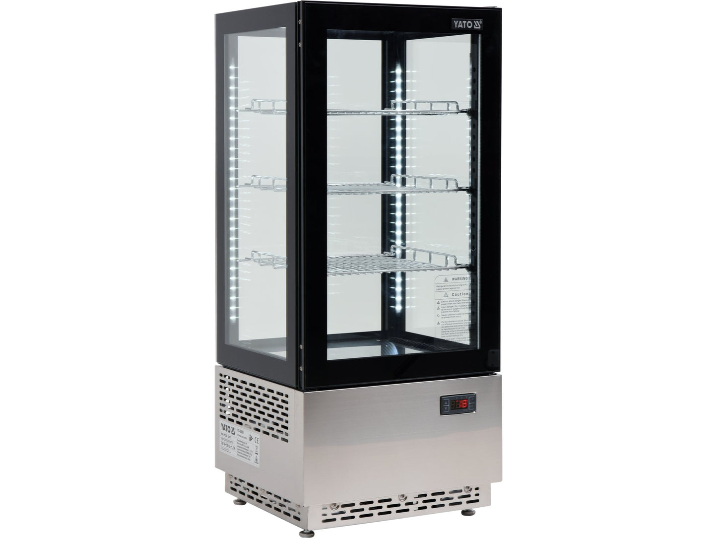 VITRINĂ FIRGORIFICĂ PRĂJITURI, 78L, 43X39X98CM - NEGRU