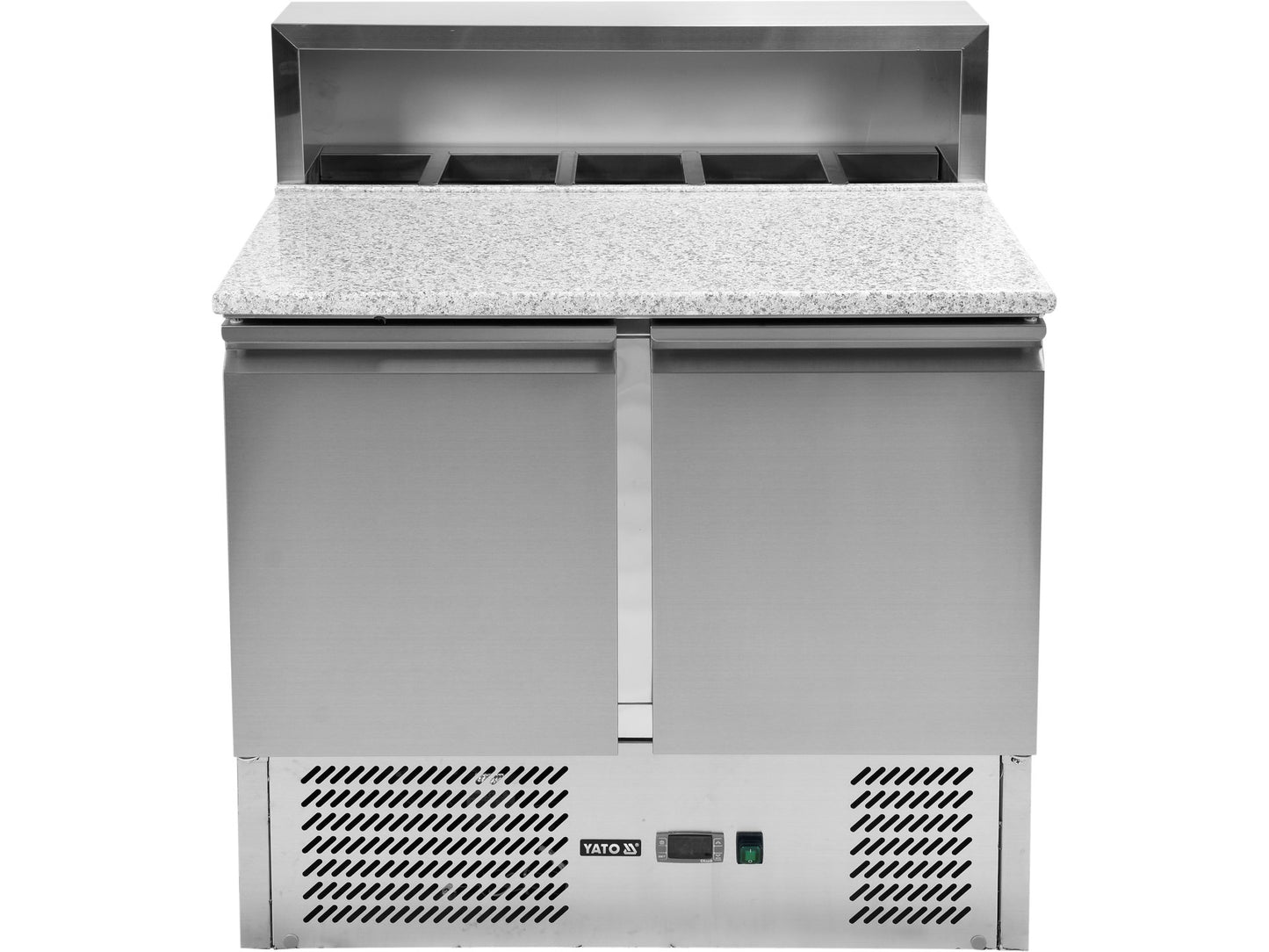 MASĂ RECE CU BLAT DE GRANIT ȘI EXTENSIE, 2 UȘI, 240L