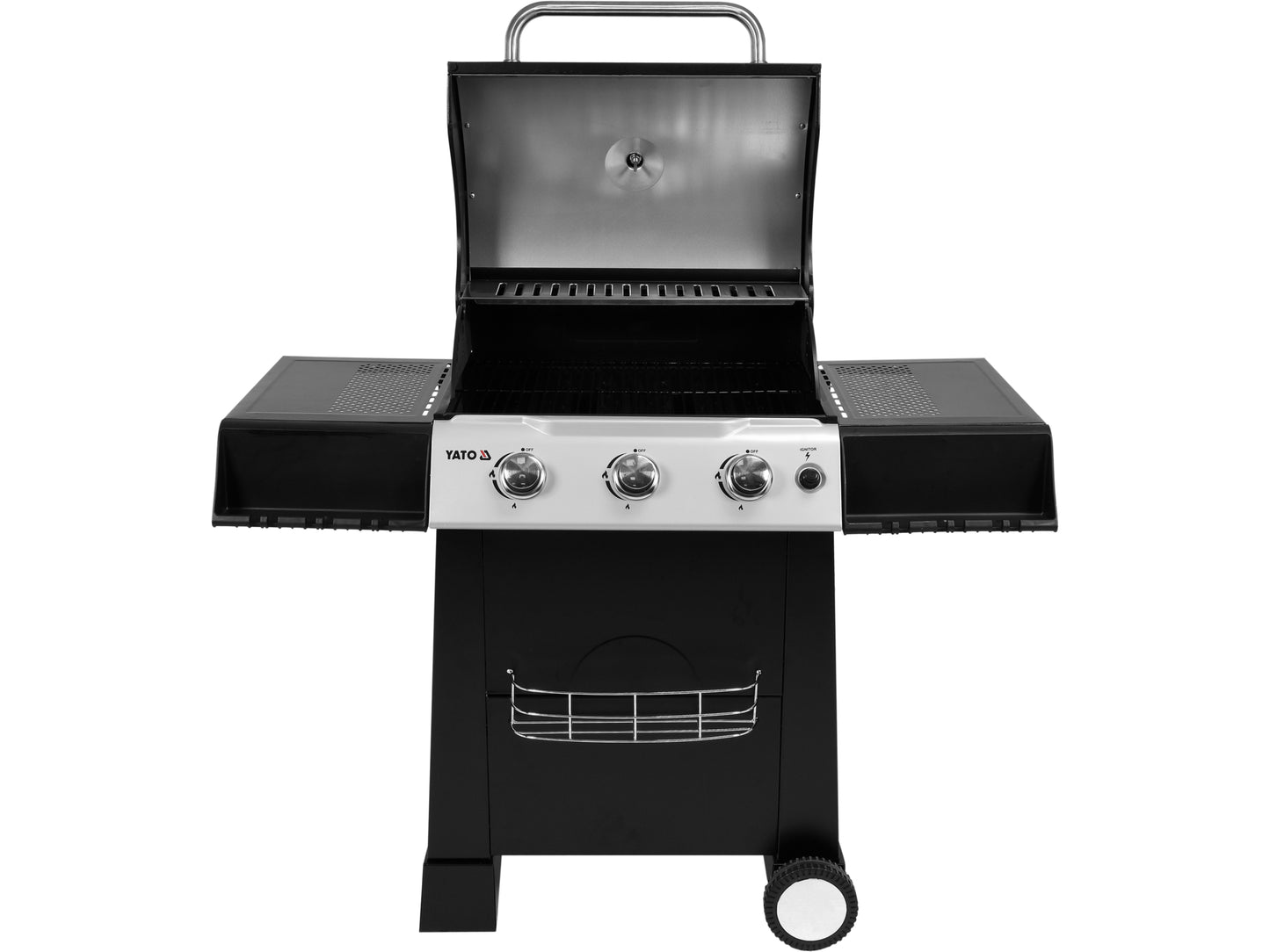 GRĂTAR PE GAZ, 3 ARZATOARE, 9KW