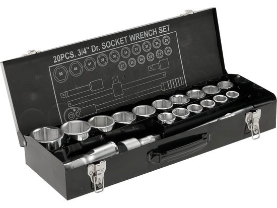 SET CHEI TUBULARE HEXAGONALE 3/4'', 21 BUC