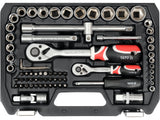SET DE SCULE 1/2'', 1/4'', 72 PIESE