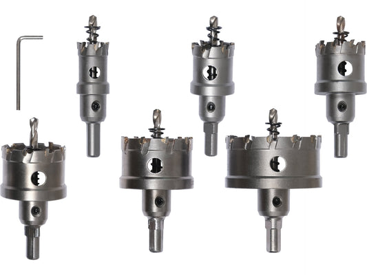 SET CAROTE TCT PENTRU METAL, 6 BUC