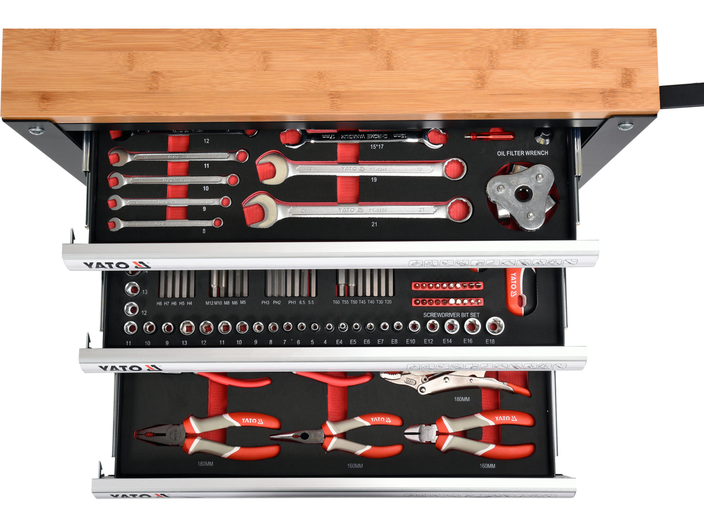 BANC DE LUCRU ECHIPAT, 162 PIESE