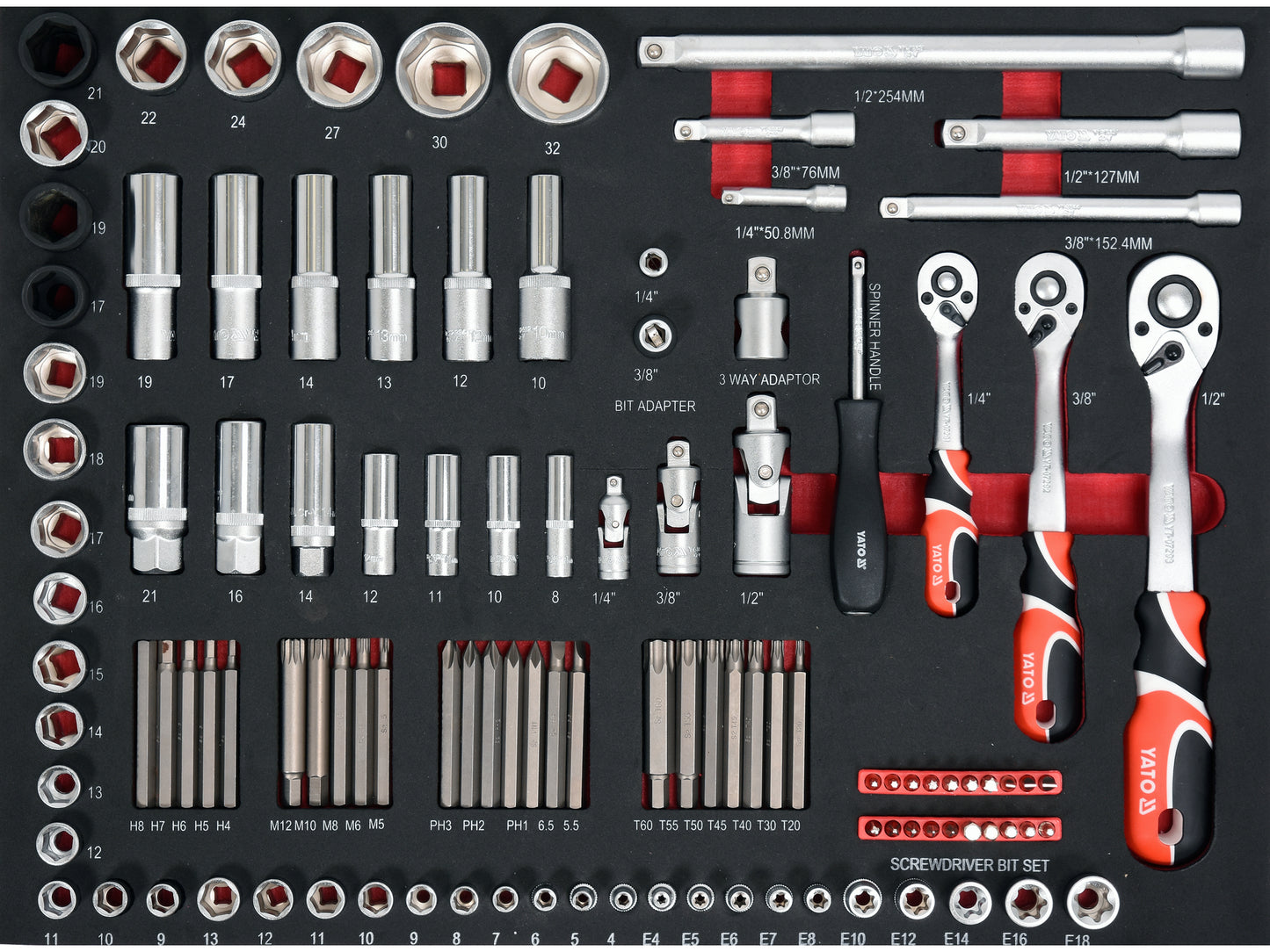 BANC DE LUCRU ECHIPAT, 162 PIESE