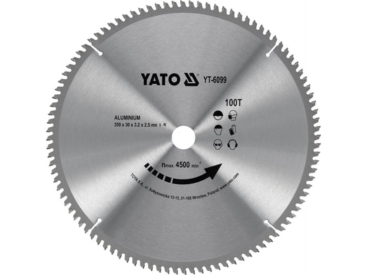 DISC FIERASTRAU CIRCULAR PENTRU ALUMINIU 350X30X100MM