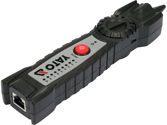 LOCALIZATOR ȘI TESTER PENTRU VERIFICAREA CABLURILOR DE REȚEA RJ11 RJ45, REZISTENT LA INTERFERENȚE