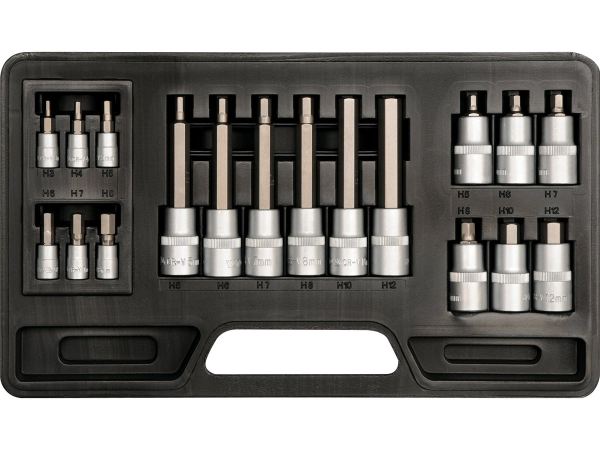 TRUSA BITI 18 BUC, 3-12MM HEX