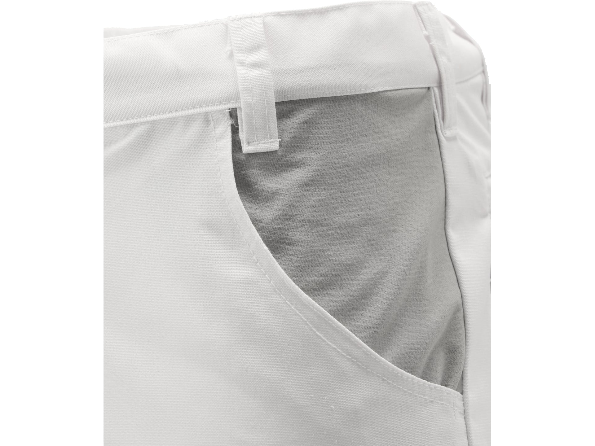 PANTALON DE LUCRU STRETCH. ALB. M