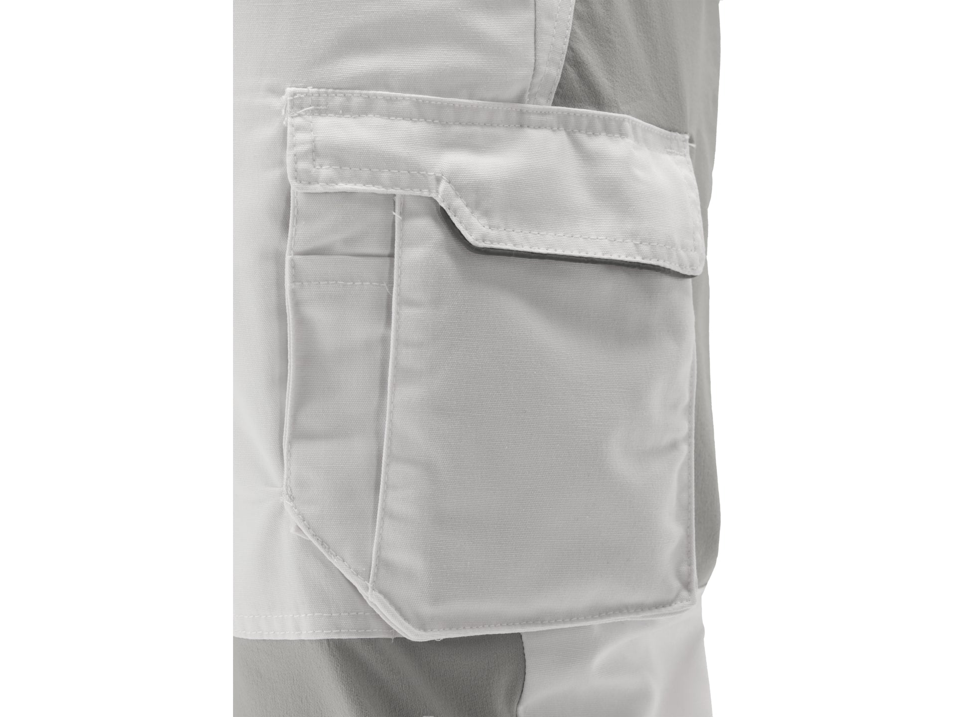 PANTALON DE LUCRU STRETCH. ALB. L