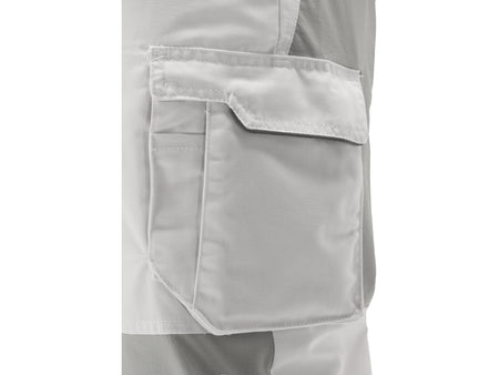 PANTALON DE LUCRU STRETCH. ALB. XL