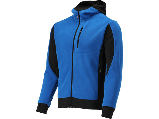 JACHETA FLEECE CU GLUGA SARNA ALBASTRA S