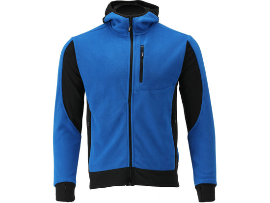 JACHETA FLEECE CU GLUGA SARNA ALBASTRA L