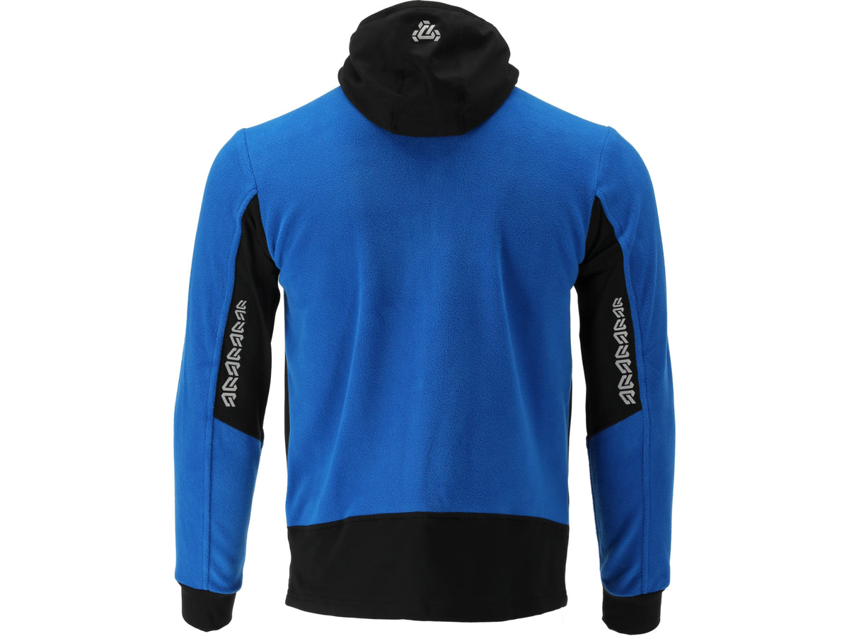 JACHETA FLEECE CU GLUGA SARNA ALBASTRA L